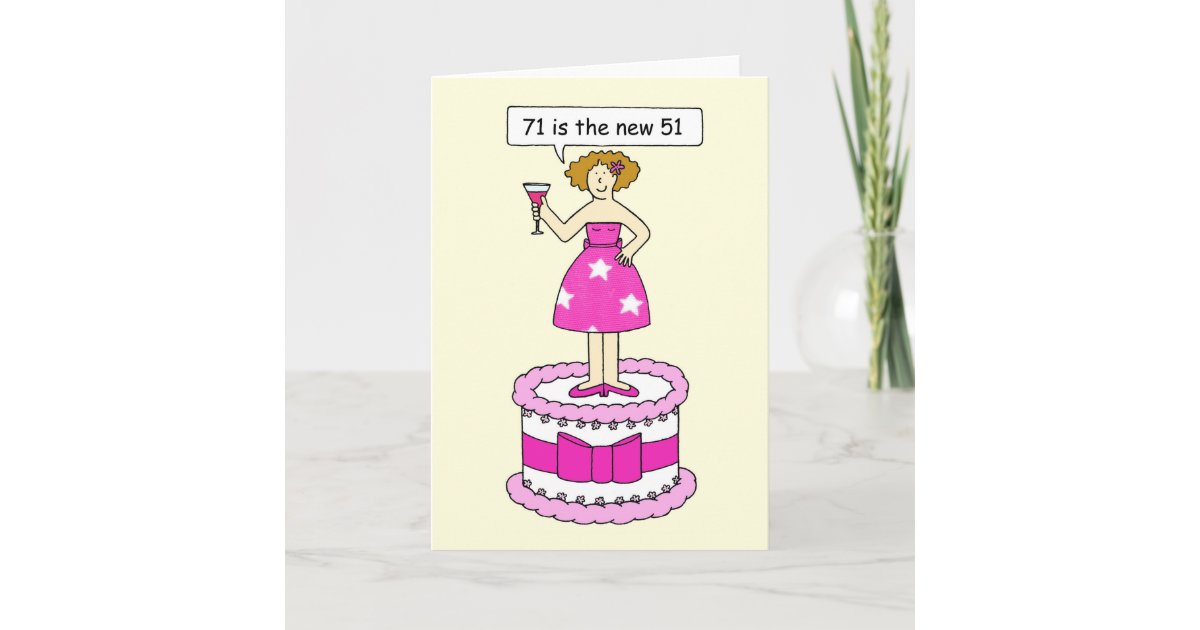 Carte Joyeux 71e Anniversaire Pour Ses 71 Ans Est Le Nou Zazzle Fr