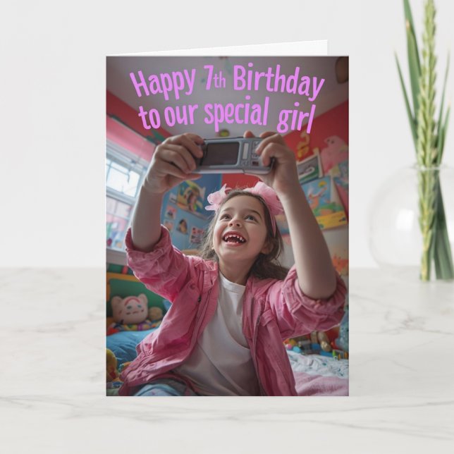 Carte Joyeux 7e anniversaire (Devant)