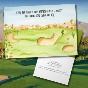 Carte Joyeux 80e Anniversaire Aquarelle du parcours de g