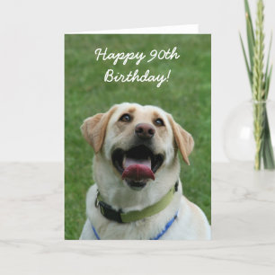 Carte Joyeux 80e anniversaire Labrador Retriever Card