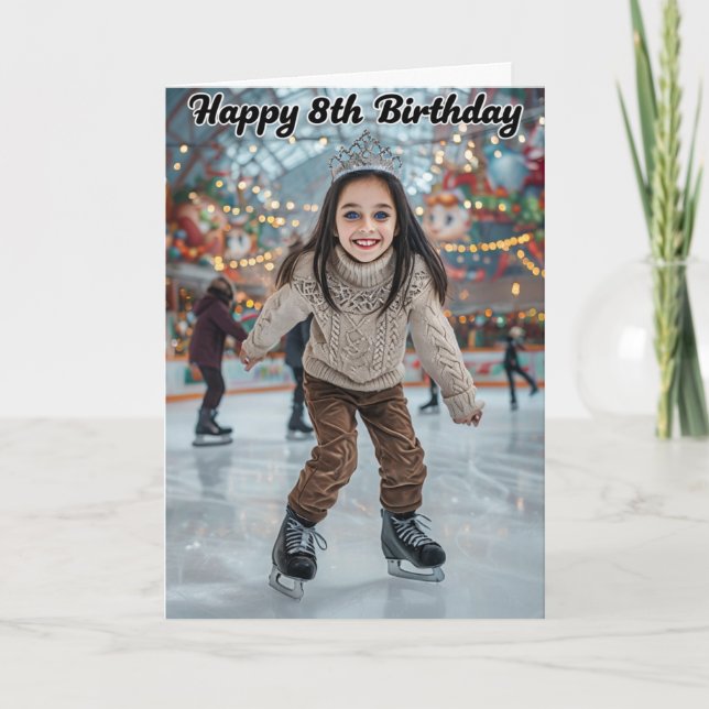 Carte Joyeux 8e anniversaire (Devant)