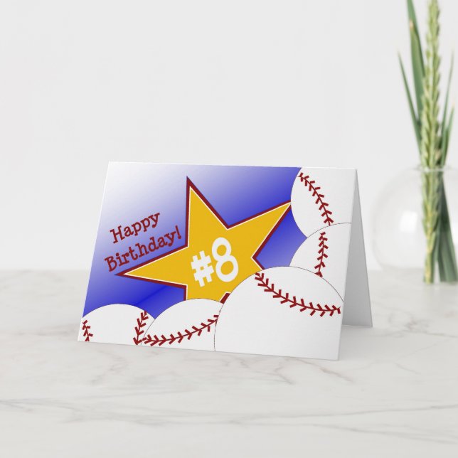 Carte Joyeux 8ème anniversaire, cogneur ! (Devant)