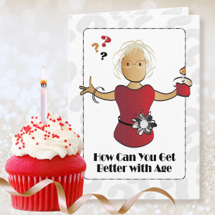 Carte Joyeux 90e anniversaire, mignon et ethnique, dessi