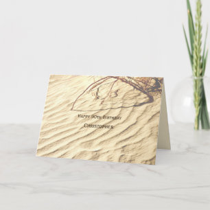 Carte Joyeux 90e anniversaire personnalisé, ondulations 