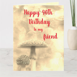 Carte Joyeux 90ème anniversaire ami