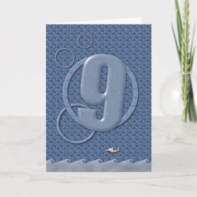 Carte Joyeux 9e anniversaire ! (Devant)
