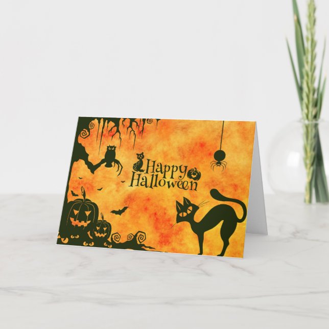 Carte joyeux alloween (Devant)