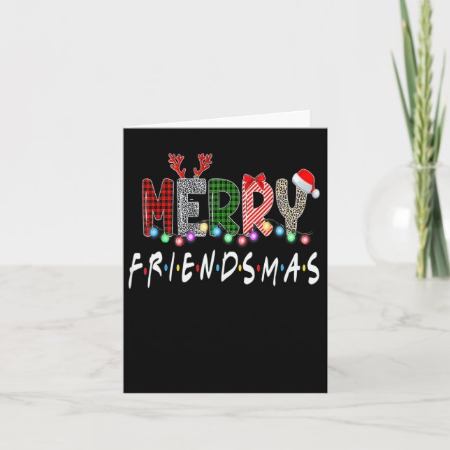 Carte Joyeux amis Noël Amis de Noël Correspondance Sweat (Devant)