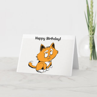 Carte Joyeux amoureux des chats d'anniversaire !