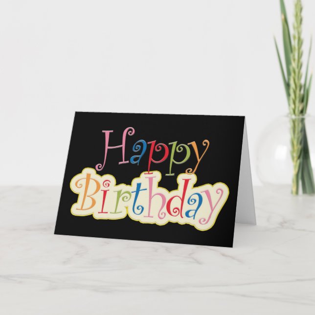 Carte Joyeux Anniversaire (Devant)