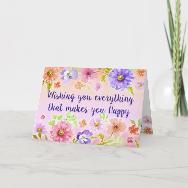 Carte Joyeux anniversaire (Devant)
