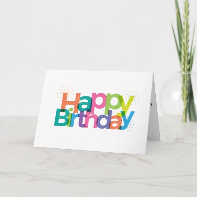 Carte Joyeux anniversaire (Devant)