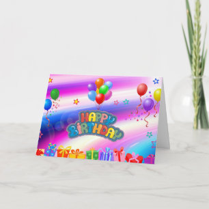 Carte Joyeux anniversaire