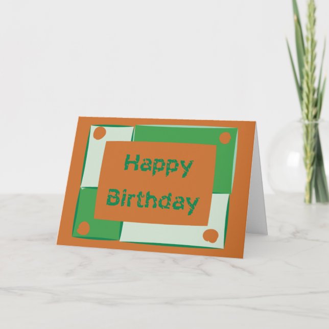 Carte Joyeux anniversaire (Devant)