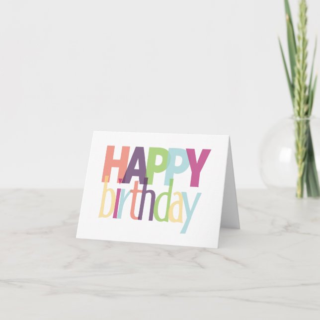 Carte Joyeux anniversaire (Devant)