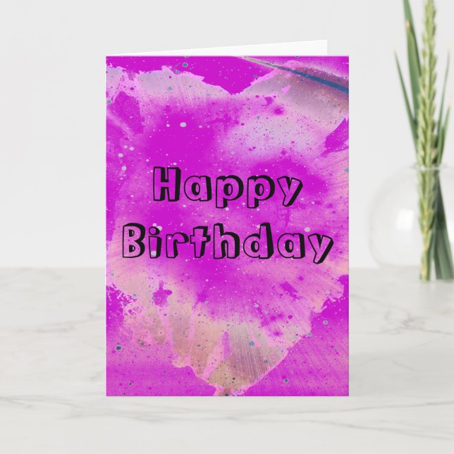 Carte Joyeux Anniversaire (Devant)