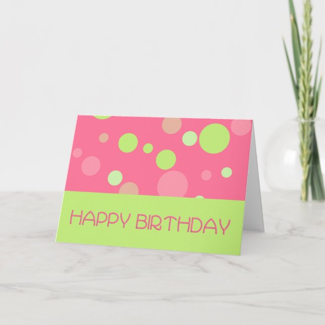 Carte Joyeux anniversaire (Devant)