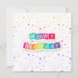 Carte Joyeux anniversaire