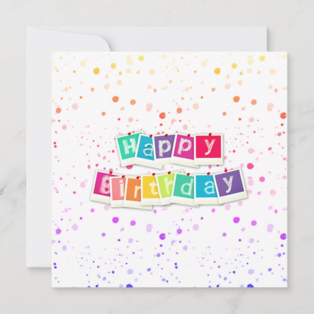 Carte Joyeux anniversaire (Devant)