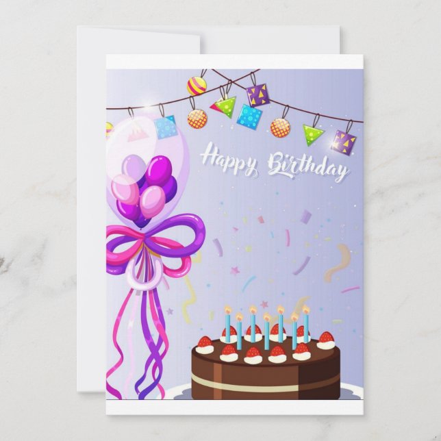 Carte Joyeux Anniversaire (Devant)