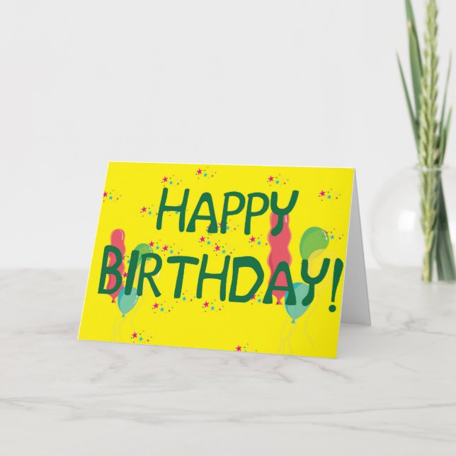 Carte Joyeux anniversaire ! (Devant)