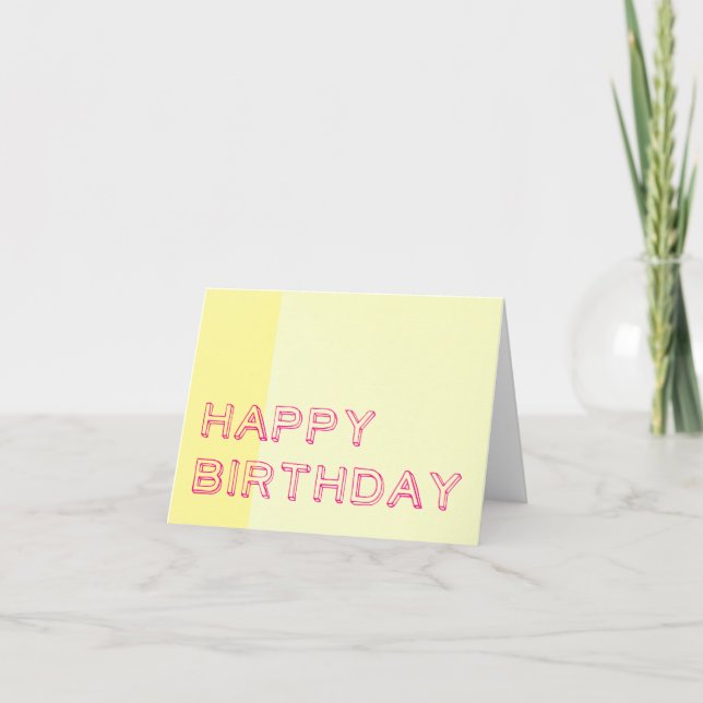 Carte Joyeux anniversaire (Devant)