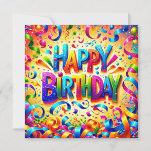 Carte Joyeux anniversaire