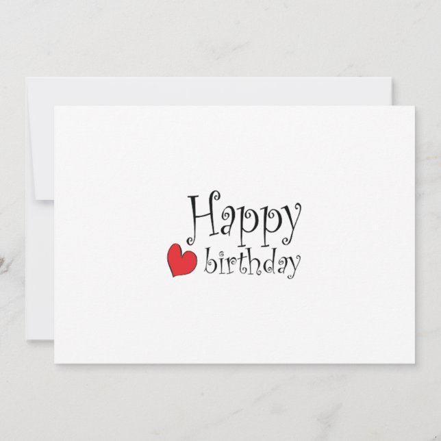 Carte Joyeux anniversaire (Dos)