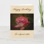 Carte Joyeux anniversaire<br><div class="desc">A Digitalbcon Images Design featuring a Gold,  beige and pastel rose rose colored theme with a variety of custom images,  patterns,  shapes,  styles and fonts in this one of a-kind Birthday Greeting Card.  c)</div>