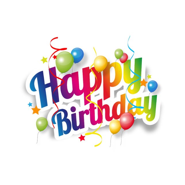 Carte Joyeux Anniversaire  (Happy Birthday Rainbow Style Postcard!)