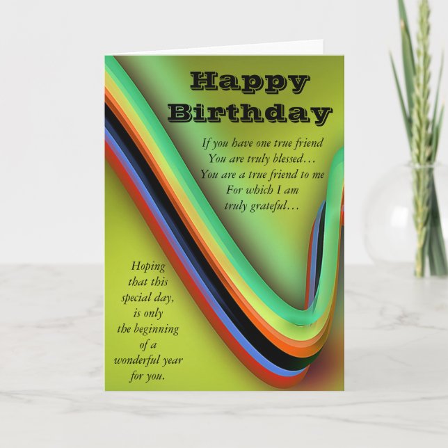 Carte Joyeux anniversaire (Devant)