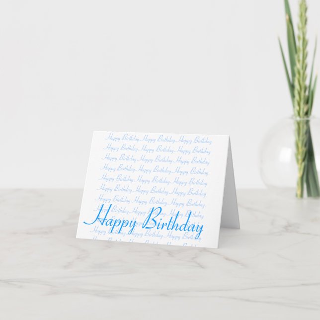 Carte Joyeux anniversaire (Devant)