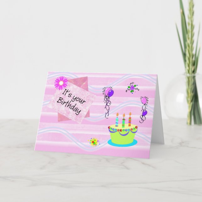 Carte Joyeux anniversaire (Devant)