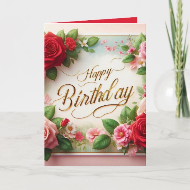 Carte joyeux anniversaire (Devant)