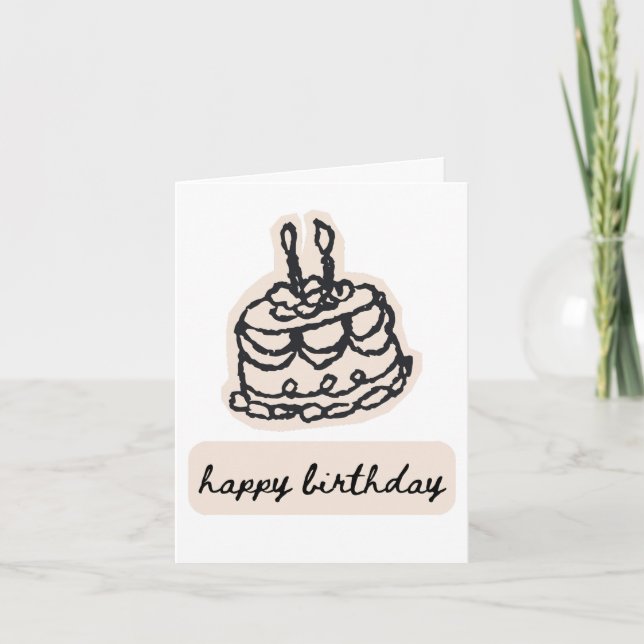 Carte Joyeux Anniversaire (Devant)