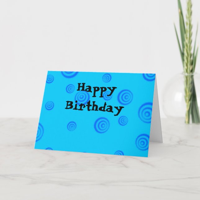 Carte Joyeux anniversaire (Devant)