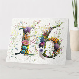Carte Joyeux Anniversaire 16 ans Texte Fleurs Sauvages