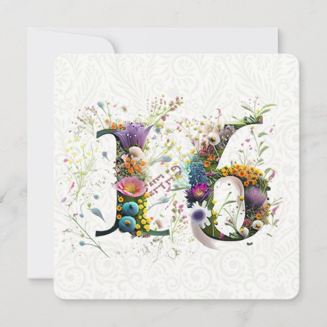 Carte Joyeux Anniversaire 16 ans Texte Fleurs Sauvages (Devant)