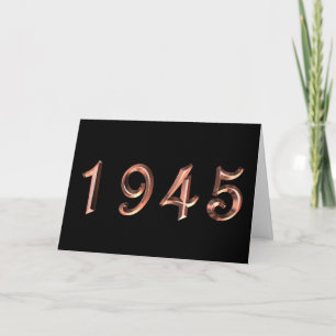 Carte Joyeux anniversaire 1945 ans d'années '40 des