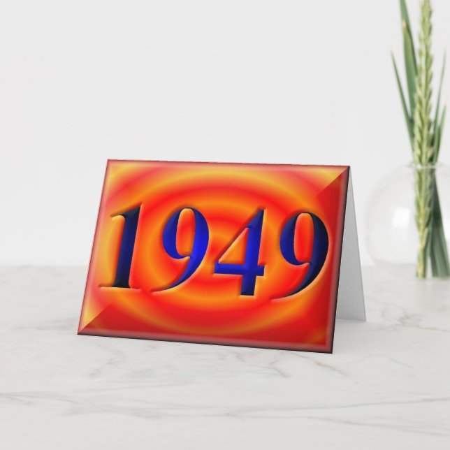 Carte Joyeux anniversaire 1949 ans d'années '40 des (Devant)