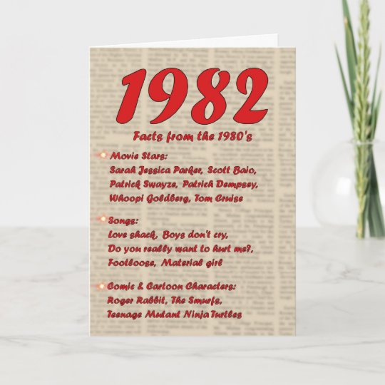 Carte Joyeux Anniversaire 19 Ans Des Annees 80 80s De Zazzle Fr