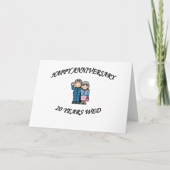 Carte Joyeux Anniversaire 20 Ans (Devant)