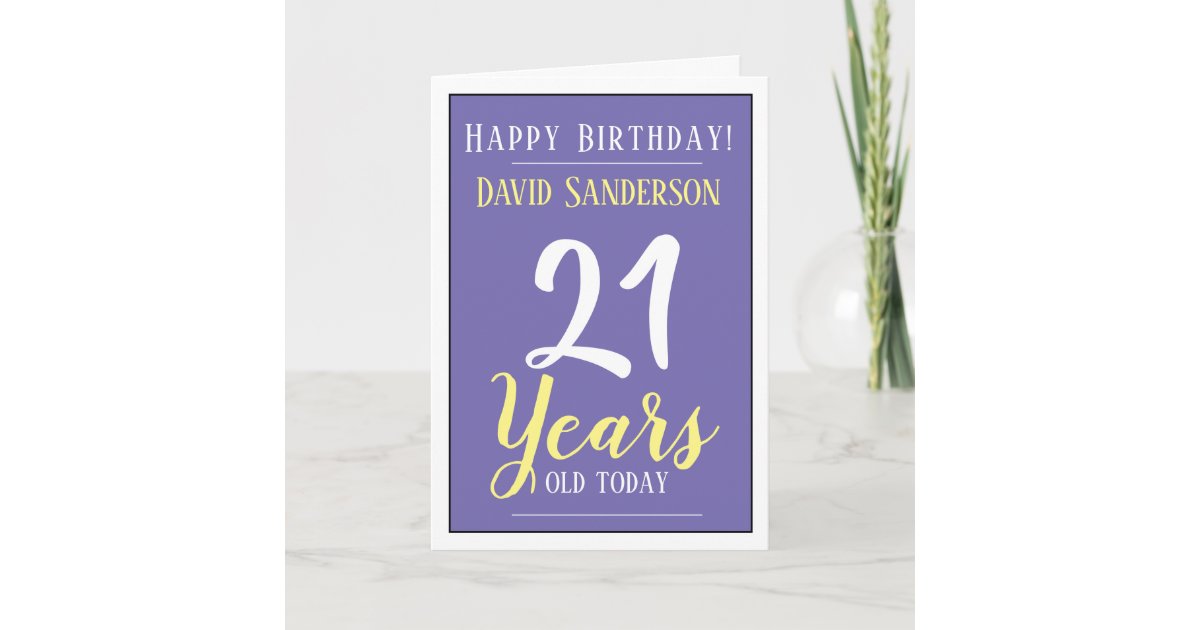 Carte Joyeux Anniversaire 21 Ans Zazzle Fr Carte Joyeux Anniversaire 21 Ans Zazzle Fr