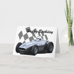 Cartes Voiture Course D Anniversaire Zazzle Fr