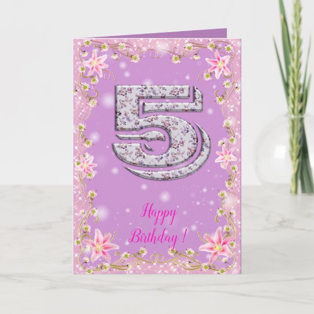 Carte Joyeux anniversaire 5 (Devant)