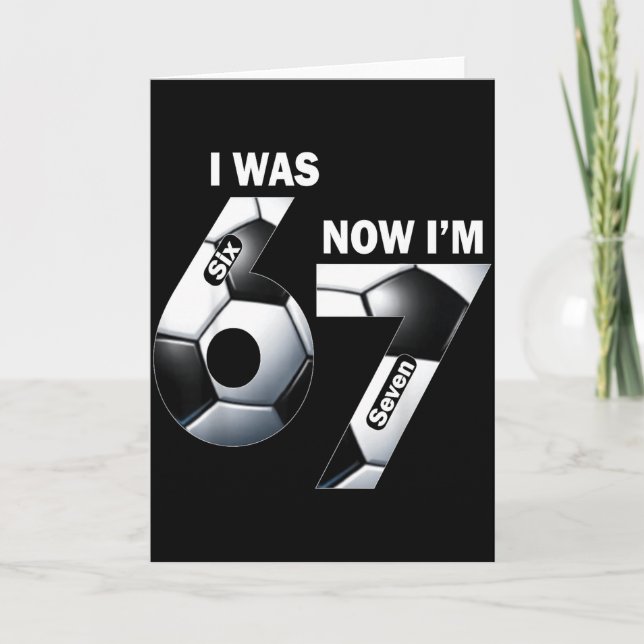 Carte Joyeux Anniversaire 7 Ans J'avais 6 Ans Maintenant (Devant)