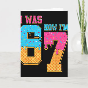 Carte Joyeux Anniversaire 7 Ans J'étais 6 Maintenant J'a