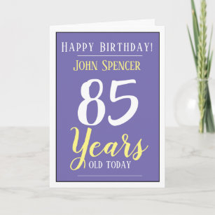 Cartes 85 Ans D Anniversaire Zazzle Fr