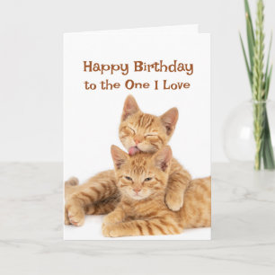 Carte Joyeux Anniversaire à celui que j'aime Cute Orange