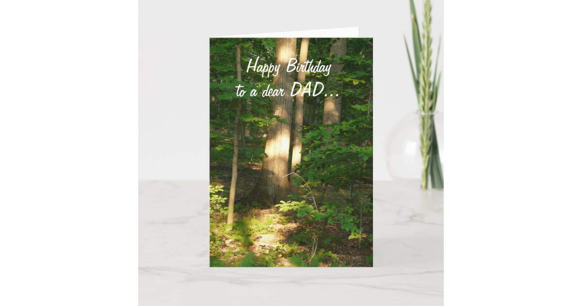 Carte Joyeux Anniversaire A Cher Papa Foret Light Zazzle Fr Carte Joyeux Anniversaire A Cher Papa Foret Light Zazzle Fr
